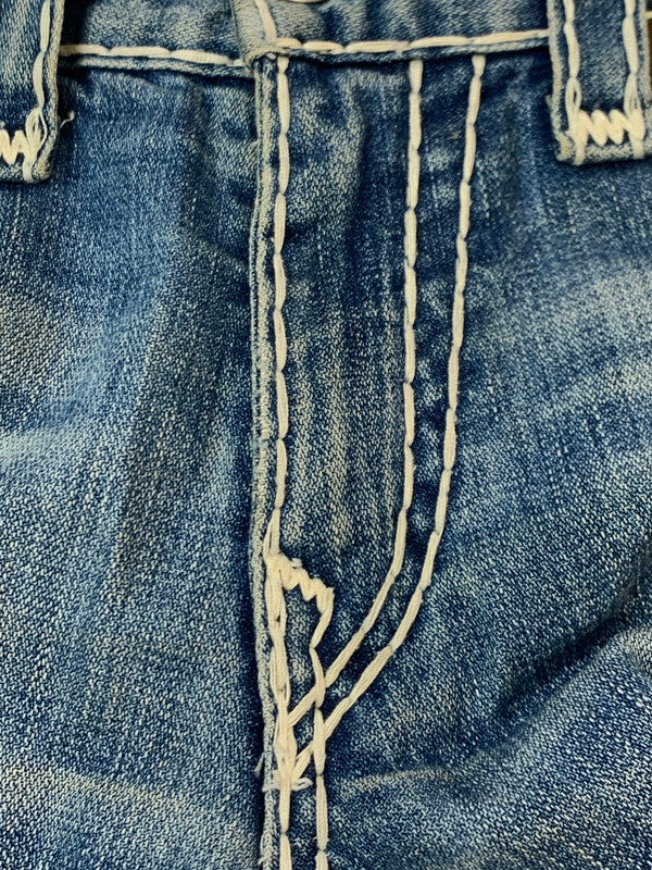 【ジャンク品】【メンズ】 TRUE RELIGION トゥルーレリジョン JOEY SUPER T DENIM PANTS 24-803NBT2 ョイ スーパーティー デニムパンツ メンズ ボトムス ジーンズ ジーパン 156-261020-em-65-min サイズ：31 カラー：インディゴ 万代Net店