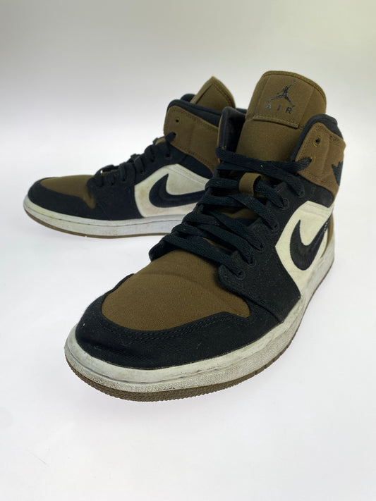 【中古品】【メンズ】 NIKE ナイキ WOMEN'S AIR JORDAN 1 MID SE OLIVE TOE DV0427-301 ウィメンズ エアジョーダン1 ミッド SE スニーカー メンズ シューズ 靴 160-261018-em-18-min サイズ：28.0cm カラー：ライトオリーブ / ブラック / セイル / ホワイト 万代Net店