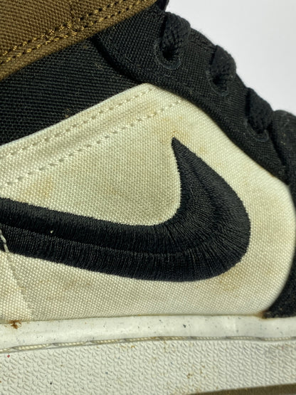 【中古品】【メンズ】 NIKE ナイキ WOMEN'S AIR JORDAN 1 MID SE OLIVE TOE DV0427-301 ウィメンズ エアジョーダン1 ミッド SE スニーカー メンズ シューズ 靴 160-261018-em-18-min サイズ：28.0cm カラー：ライトオリーブ / ブラック / セイル / ホワイト 万代Net店
