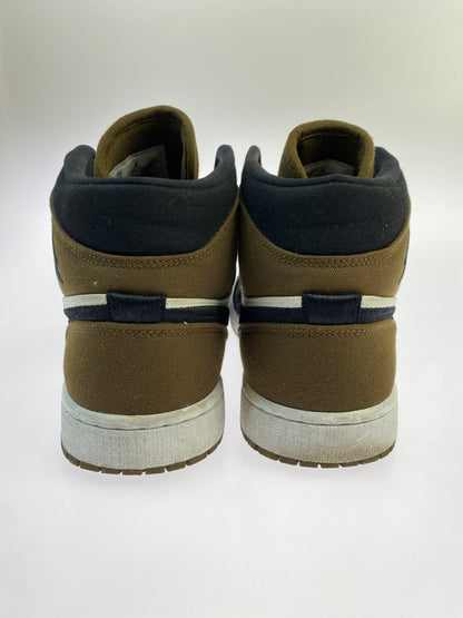 【中古品】【メンズ】 NIKE ナイキ WOMEN'S AIR JORDAN 1 MID SE OLIVE TOE DV0427-301 ウィメンズ エアジョーダン1 ミッド SE スニーカー メンズ シューズ 靴 160-261018-em-18-min サイズ：28.0cm カラー：ライトオリーブ / ブラック / セイル / ホワイト 万代Net店