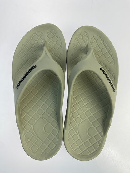 【中古品】【メンズ】 NEIGHBORHOOD ネイバーフッド RIG FOOTWEAR FIIP FLOP 2.0 リグフットウェア フリップフロップ ツーポイント サンダル 164-261018-em-47-min サイズ：L カラー：グレー 万代Net店