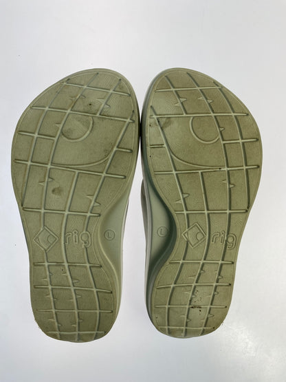 【中古品】【メンズ】 NEIGHBORHOOD ネイバーフッド RIG FOOTWEAR FIIP FLOP 2.0 リグフットウェア フリップフロップ ツーポイント サンダル 164-261018-em-47-min サイズ：L カラー：グレー 万代Net店