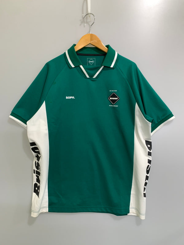 【中古品】【メンズ】 FCRB エフシーアールビー 23SS GAME SHIRT FCRB-230014 半袖 ゲーム シャツ 速乾 メンズ トップス uniformモチーフ 142-261016-em-51-min サイズ：L カラー：グリーン 万代Net店