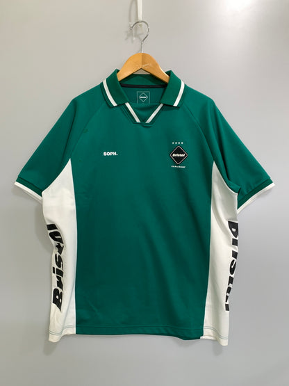 【中古品】【メンズ】 FCRB エフシーアールビー 23SS GAME SHIRT FCRB-230014 半袖 ゲーム シャツ 速乾 メンズ トップス uniformモチーフ 142-261016-em-51-min サイズ：L カラー：グリーン 万代Net店