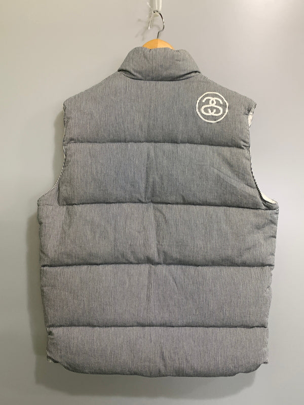 【中古品】【メンズ】 PENFIELD ペンフィールド × STUSSY DOWN VEST ステューシー ダウンベスト アウター 142-261020-yn-22-min サイズ：L カラー：ネイビー 万代Net店