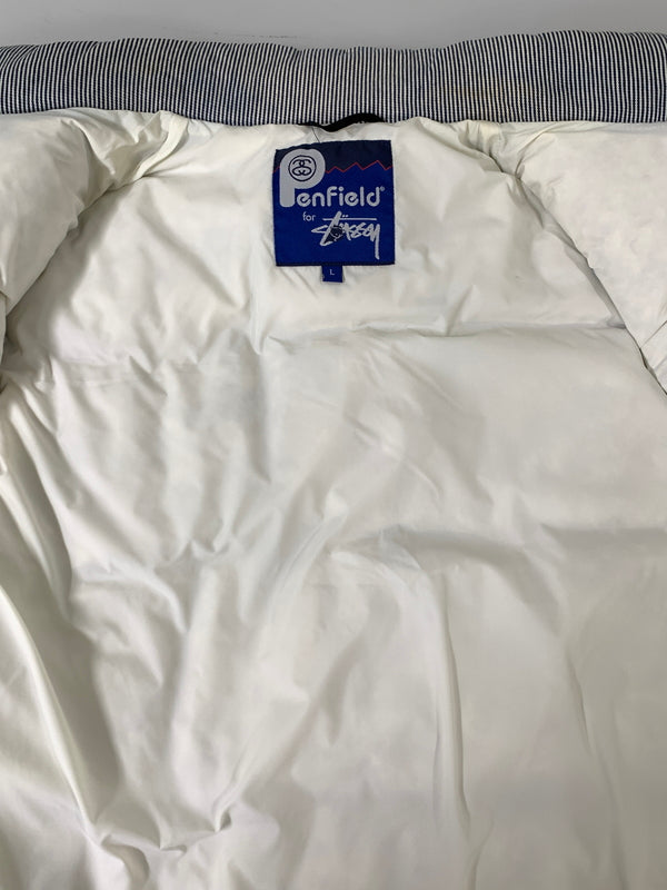 【中古品】【メンズ】 PENFIELD ペンフィールド × STUSSY DOWN VEST ステューシー ダウンベスト アウター 142-261020-yn-22-min サイズ：L カラー：ネイビー 万代Net店