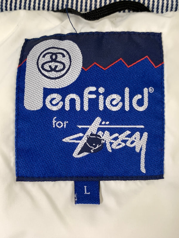 【中古品】【メンズ】 PENFIELD ペンフィールド × STUSSY DOWN VEST ステューシー ダウンベスト アウター 142-261020-yn-22-min サイズ：L カラー：ネイビー 万代Net店