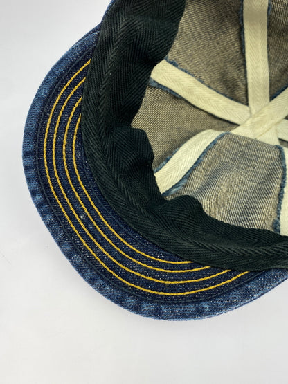 【中古品】【メンズ/レディース】 UES ウエス メカニックキャップ ワークキャップ 帽子 185-261025-em-06-min サイズ：M カラー：インディゴブルー 万代Net店