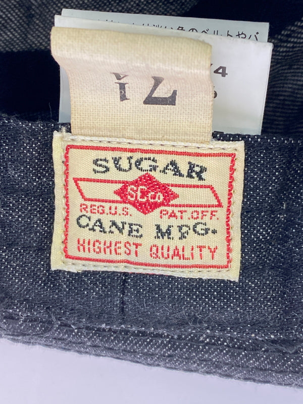 【中古品】【メンズ/レディース】 SUGARCANE シュガーケーン 10oz. デニム ポークパイハット SCO2466 10オンス ハット 帽子 185-261025-em-09-min サイズ：7 1/4 カラー：インディゴブラック 万代Net店