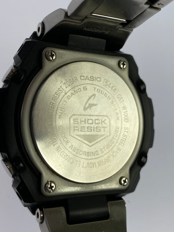 【中古品】【メンズ】 G-SHOCK ジーショック GST-W100D 電波ソーラー 腕時計 196-261027-jt-14-min カラー：シルバー 万代Net店