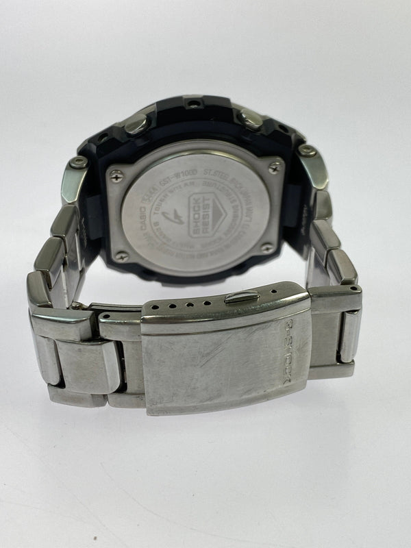【中古品】【メンズ】 G-SHOCK ジーショック GST-W100D 電波ソーラー 腕時計 196-261027-jt-14-min カラー：シルバー 万代Net店
