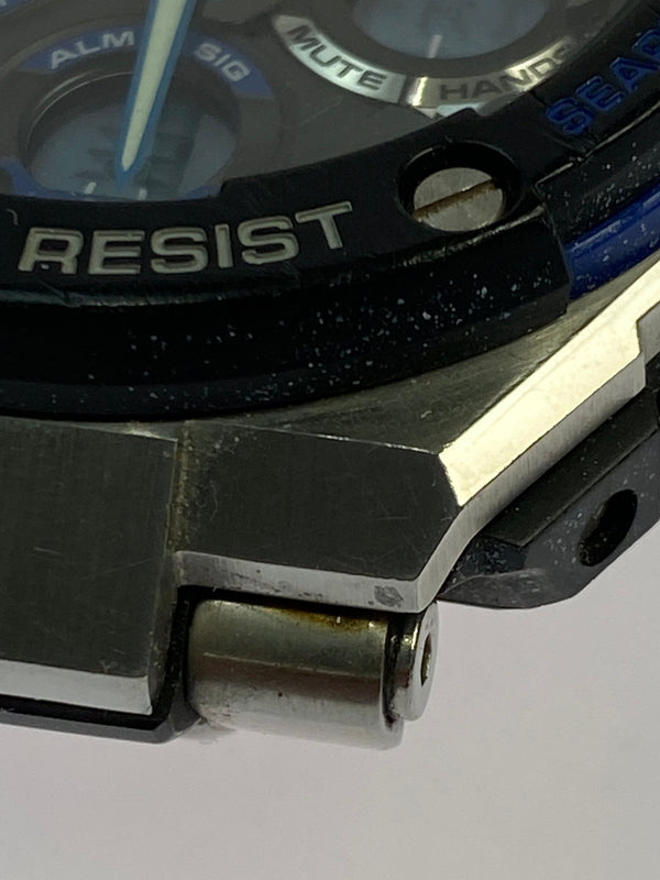 【中古品】【メンズ】 G-SHOCK ジーショック GST-W100D 電波ソーラー 腕時計 196-261027-jt-14-min カラー：シルバー 万代Net店
