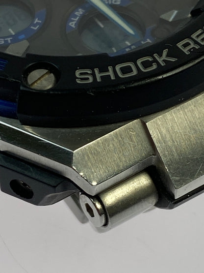 【中古品】【メンズ】 G-SHOCK ジーショック GST-W100D 電波ソーラー 腕時計 196-261027-jt-14-min カラー：シルバー 万代Net店