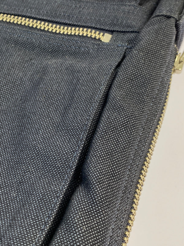 【中古品】【メンズ/レディース】 PORTER SMOKY SHOULDER BAG スモーキー バッグ 縦型 ショルダーバッグ 吉田カバン コットン 鞄 肩掛け 188-261025-em-19-min カラー：ネイビー 万代Net店