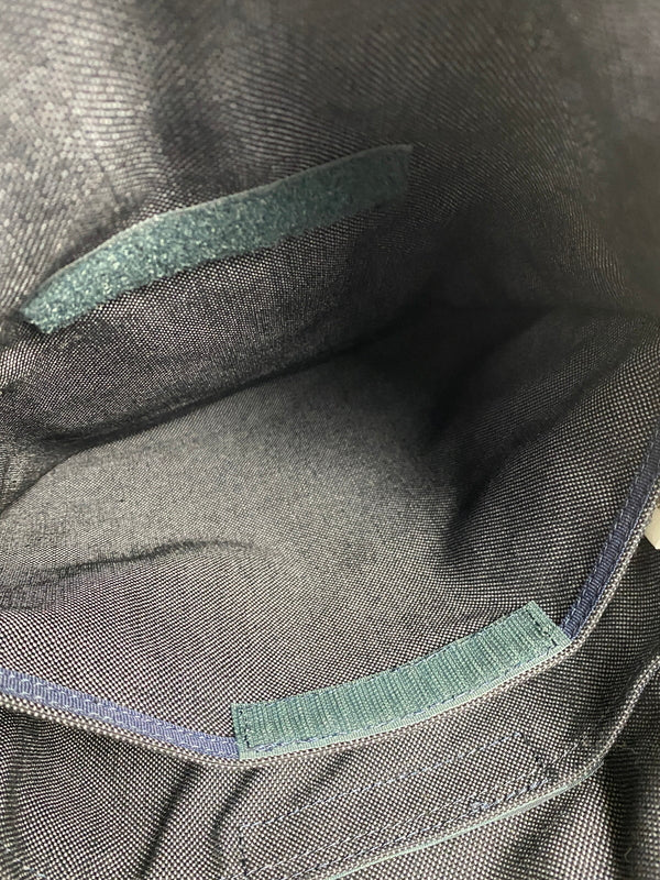 【中古品】【メンズ/レディース】 PORTER SMOKY SHOULDER BAG スモーキー バッグ 縦型 ショルダーバッグ 吉田カバン コットン 鞄 肩掛け 188-261025-em-19-min カラー：ネイビー 万代Net店