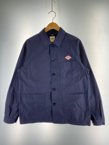 【中古品】【メンズ】 DANTON ダントン LS COTTON COVERALL ロングスリーブ コットンカバーオール JD-8977 長袖 シャツ 140-261023-hu-23-min サイズ：38 カラー：ネイビー 万代Net店