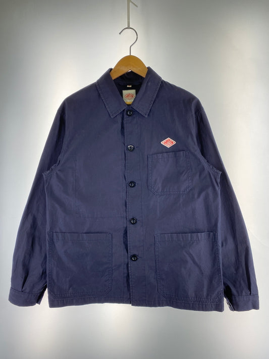 【中古品】【メンズ】 DANTON ダントン LS COTTON COVERALL ロングスリーブ コットンカバーオール JD-8977 長袖 シャツ 140-261023-hu-23-min サイズ：38 カラー：ネイビー 万代Net店