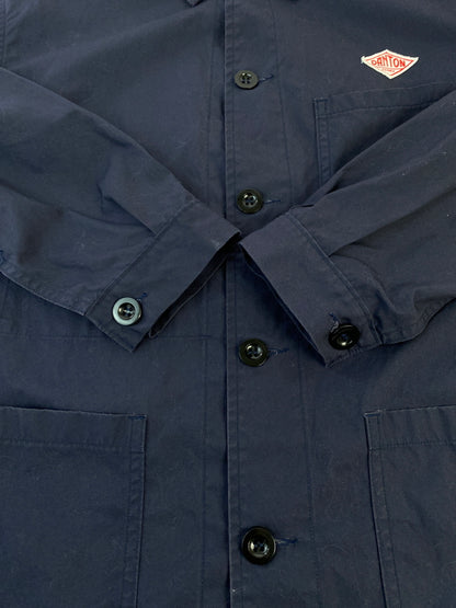 【中古品】【メンズ】 DANTON ダントン LS COTTON COVERALL ロングスリーブ コットンカバーオール JD-8977 長袖 シャツ 140-261023-hu-23-min サイズ：38 カラー：ネイビー 万代Net店