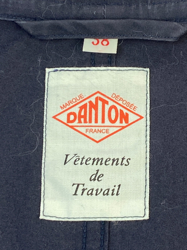 【中古品】【メンズ】 DANTON ダントン LS COTTON COVERALL ロングスリーブ コットンカバーオール JD-8977 長袖 シャツ 140-261023-hu-23-min サイズ：38 カラー：ネイビー 万代Net店
