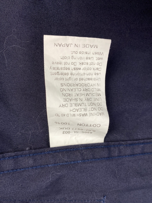 【中古品】【メンズ】 DANTON ダントン LS COTTON COVERALL ロングスリーブ コットンカバーオール JD-8977 長袖 シャツ 140-261023-hu-23-min サイズ：38 カラー：ネイビー 万代Net店