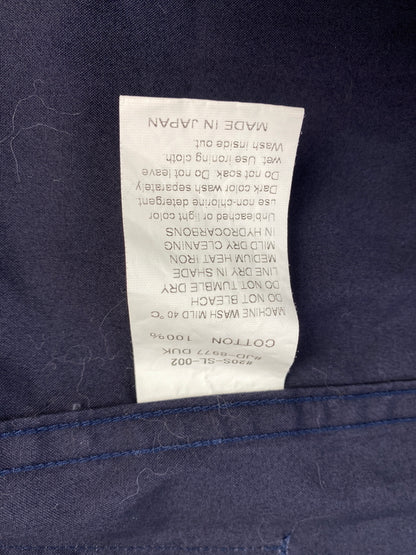 【中古品】【メンズ】 DANTON ダントン LS COTTON COVERALL ロングスリーブ コットンカバーオール JD-8977 長袖 シャツ 140-261023-hu-23-min サイズ：38 カラー：ネイビー 万代Net店