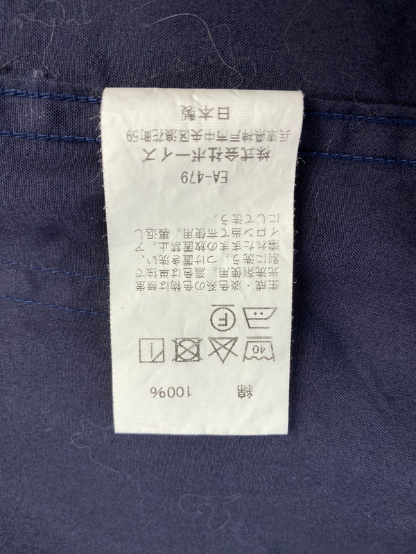 【中古品】【メンズ】 DANTON ダントン LS COTTON COVERALL ロングスリーブ コットンカバーオール JD-8977 長袖 シャツ 140-261023-hu-23-min サイズ：38 カラー：ネイビー 万代Net店