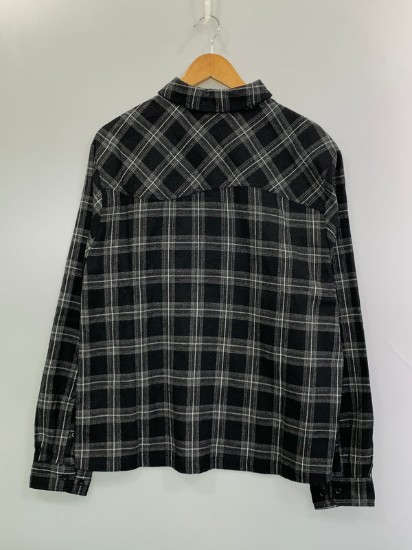 【中古品】【メンズ】 DIME ダイム PLAID FLANNEL SHIRT プラッド フランネルシャツ メンズ トップス 長袖シャツ 142-261017-KS-02-min サイズ：M カラー：ブラック系 万代Net店