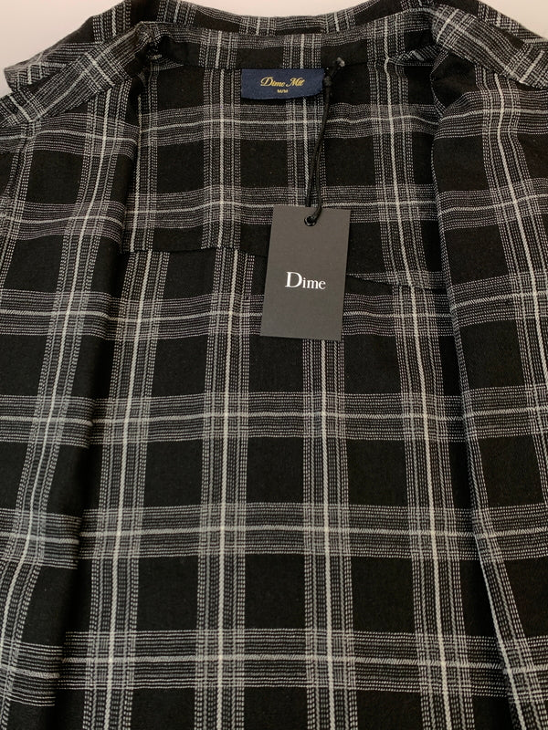 【中古品】【メンズ】 DIME ダイム PLAID FLANNEL SHIRT プラッド フランネルシャツ メンズ トップス 長袖シャツ 142-261017-KS-02-min サイズ：M カラー：ブラック系 万代Net店