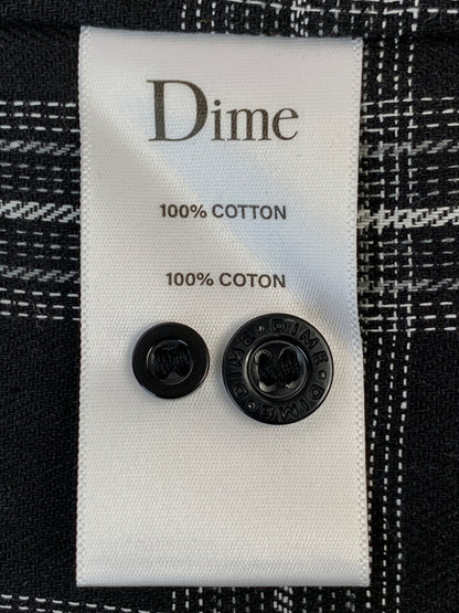 【中古品】【メンズ】 DIME ダイム PLAID FLANNEL SHIRT プラッド フランネルシャツ メンズ トップス 長袖シャツ 142-261017-KS-02-min サイズ：M カラー：ブラック系 万代Net店
