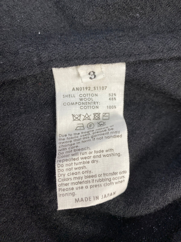 【中古品】【メンズ】 ANEI アーネイ LS SHIRT ロングスリーブ シャツ 長袖 トップス 140-261023-hu-24-min サイズ：3 カラー：ブラック 万代Net店