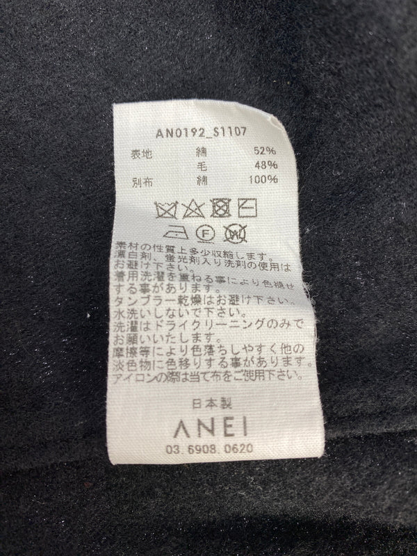 【中古品】【メンズ】 ANEI アーネイ LS SHIRT ロングスリーブ シャツ 長袖 トップス 140-261023-hu-24-min サイズ：3 カラー：ブラック 万代Net店