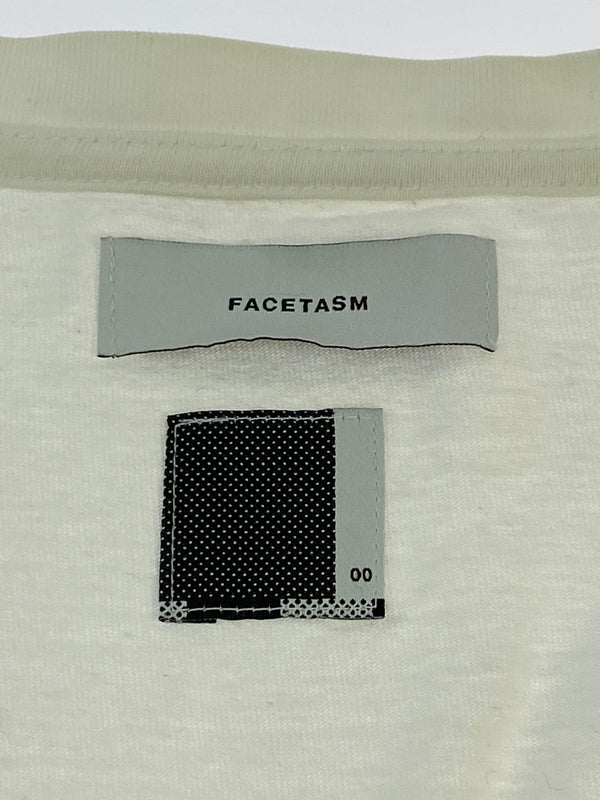 【中古品】【メンズ】 FACETASM ファセッタズム SS TEE ショートスリーブ ティーシャツ OTM-TEE-U01 半袖 Tシャツ 141-261023-hu-25-min サイズ：00 カラー：ホワイト 万代Net店