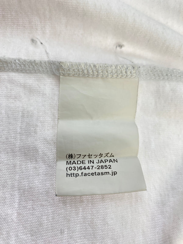 【中古品】【メンズ】 FACETASM ファセッタズム SS TEE ショートスリーブ ティーシャツ OTM-TEE-U01 半袖 Tシャツ 141-261023-hu-25-min サイズ：00 カラー：ホワイト 万代Net店