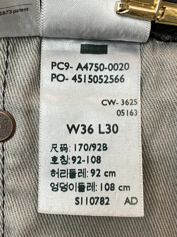 【中古品】【メンズ】 LEVI'S リーバイス 578 BLACK DENIM ブラック デニム パンツ メンズ ボトムス ジーンズ ジーパン 158-261022-em-53-min サイズ：W36/L30 カラー：インディゴブラック 万代Net店