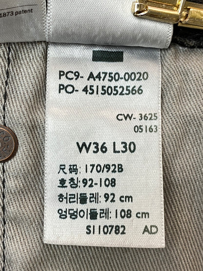 【中古品】【メンズ】 LEVI'S リーバイス 578 BLACK DENIM ブラック デニム パンツ メンズ ボトムス ジーンズ ジーパン 158-261022-em-53-min サイズ：W36/L30 カラー：インディゴブラック 万代Net店