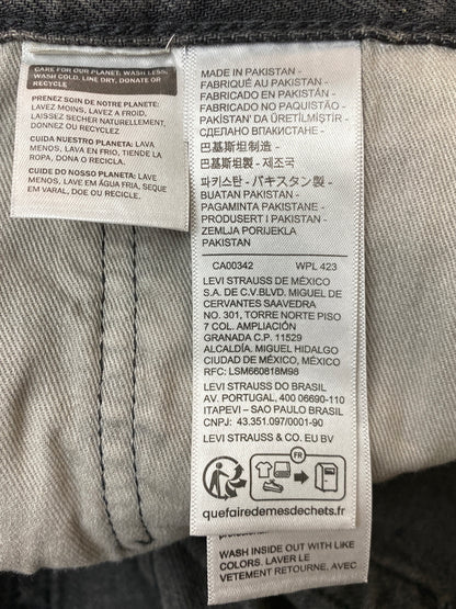 【中古品】【メンズ】 LEVI'S リーバイス 578 BLACK DENIM ブラック デニム パンツ メンズ ボトムス ジーンズ ジーパン 158-261022-em-53-min サイズ：W36/L30 カラー：インディゴブラック 万代Net店
