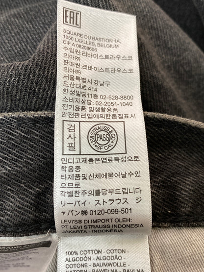 【中古品】【メンズ】 LEVI'S リーバイス 578 BLACK DENIM ブラック デニム パンツ メンズ ボトムス ジーンズ ジーパン 158-261022-em-53-min サイズ：W36/L30 カラー：インディゴブラック 万代Net店