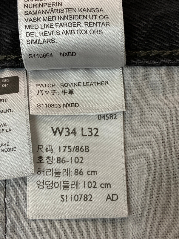 【中古品】【メンズ】 LEVI'S リーバイス 567 BLACK DENIM ブラック デニム パンツ メンズ ボトムス ジーンズ ジーパン 158-261022-em-49-min サイズ：W34/L32 カラー：インディゴブラック 万代Net店