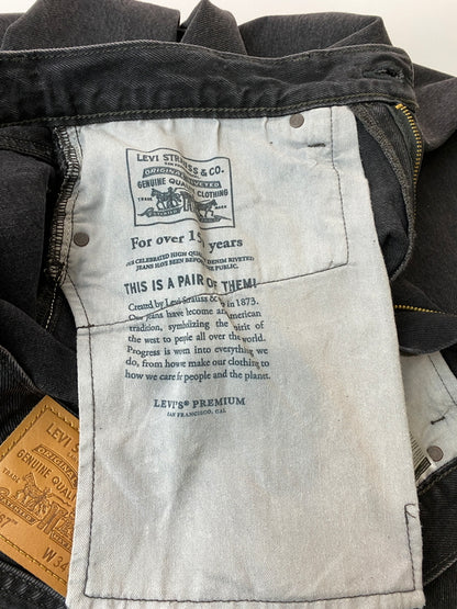 【中古品】【メンズ】 LEVI'S リーバイス 567 BLACK DENIM ブラック デニム パンツ メンズ ボトムス ジーンズ ジーパン 158-261022-em-49-min サイズ：W34/L32 カラー：インディゴブラック 万代Net店