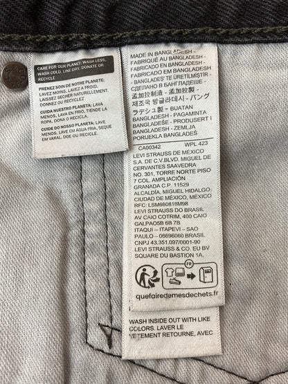 【中古品】【メンズ】 LEVI'S リーバイス 567 BLACK DENIM ブラック デニム パンツ メンズ ボトムス ジーンズ ジーパン 158-261022-em-49-min サイズ：W34/L32 カラー：インディゴブラック 万代Net店