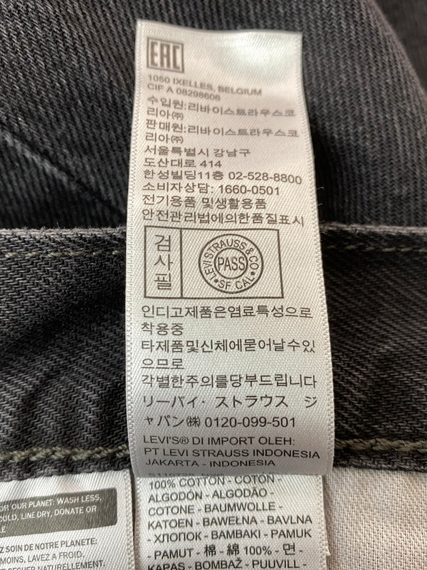 【中古品】【メンズ】 LEVI'S リーバイス 567 BLACK DENIM ブラック デニム パンツ メンズ ボトムス ジーンズ ジーパン 158-261022-em-49-min サイズ：W34/L32 カラー：インディゴブラック 万代Net店
