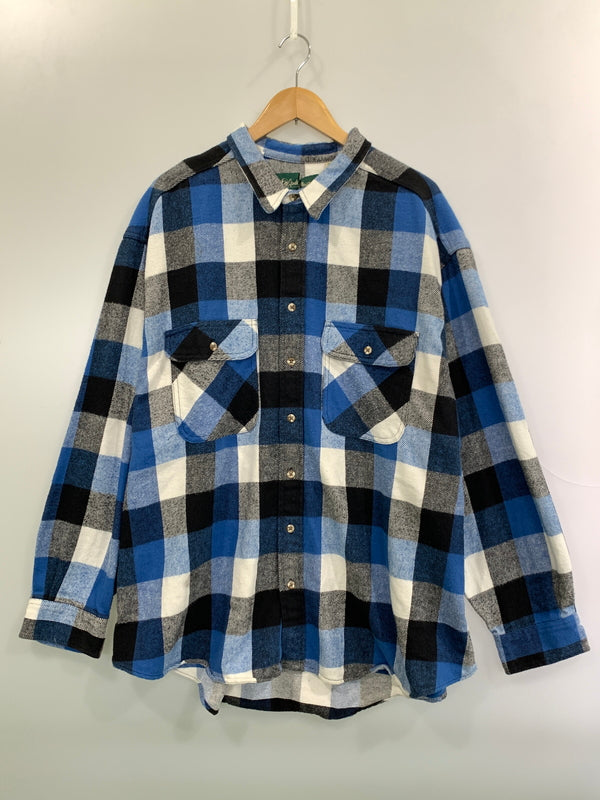 【中古品】【メンズ】 GANDER MOUNTAIN ガンダーマウンテン ブロックチェックネルシャツ メンズ トップス 長袖シャツ 146-261017-KS-01-min サイズ：3XL カラー：ブルー系 万代Net店