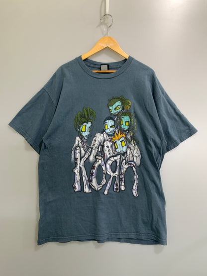 【中古品】【メンズ】 KORN コーン 1999 ISSUES TEE イシューズ 半袖Tシャツ メンズ トップス ヴィンテージ バンドTシャツ 146-261016-em-43-min サイズ：XL カラー：スモークブルー 万代Net店
