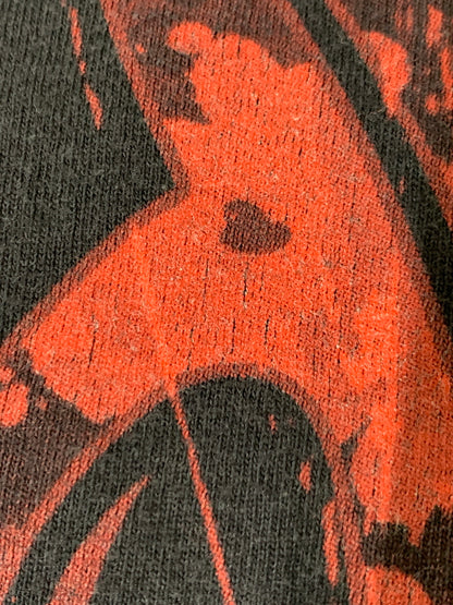 【中古品】【メンズ】 SLIPKNOT MEMBER SPLIT FACE TEE スリップノット メンバー スプリット フェイス 半袖Tシャツ メタルバンド メンズ トップス 146-261016-em-42-min サイズ：XL カラー：ブラック 万代Net店