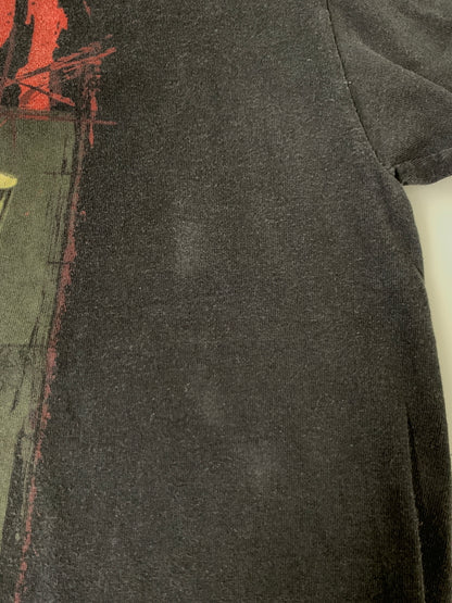 【中古品】【メンズ】 SLIPKNOT MEMBER SPLIT FACE TEE スリップノット メンバー スプリット フェイス 半袖Tシャツ メタルバンド メンズ トップス 146-261016-em-42-min サイズ：XL カラー：ブラック 万代Net店
