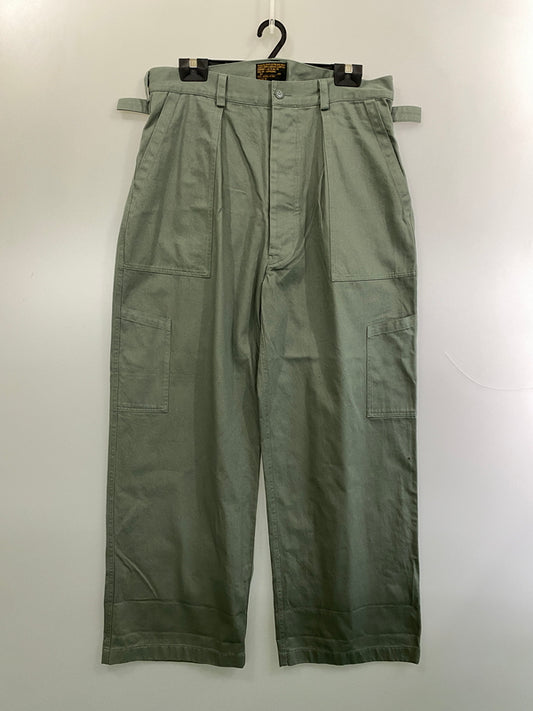 【中古品】【メンズ】 WAIPER.INC ワイパー U.S.AIR FORCE コットンサテン ユーティリティ トラウザーズ WP1014 アメリカ空軍 メンズ ボトムス ミリタリー 156-261022-em-57-min サイズ：40R カラー：オリーブグリーン 万代Net店