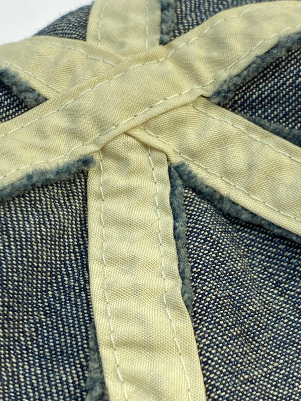 【中古品】【メンズ/レディース】 THE H.W.DOG&CO ザ エイチダブリュードッグアンドコー VINTAGE DENIM ROLL CAP ヴィンテージ デニム ロールキャップ 帽子 つば無し 185-261025-em-08-min サイズ：ONE SIZE カラー：インディゴブルー 万代Net店