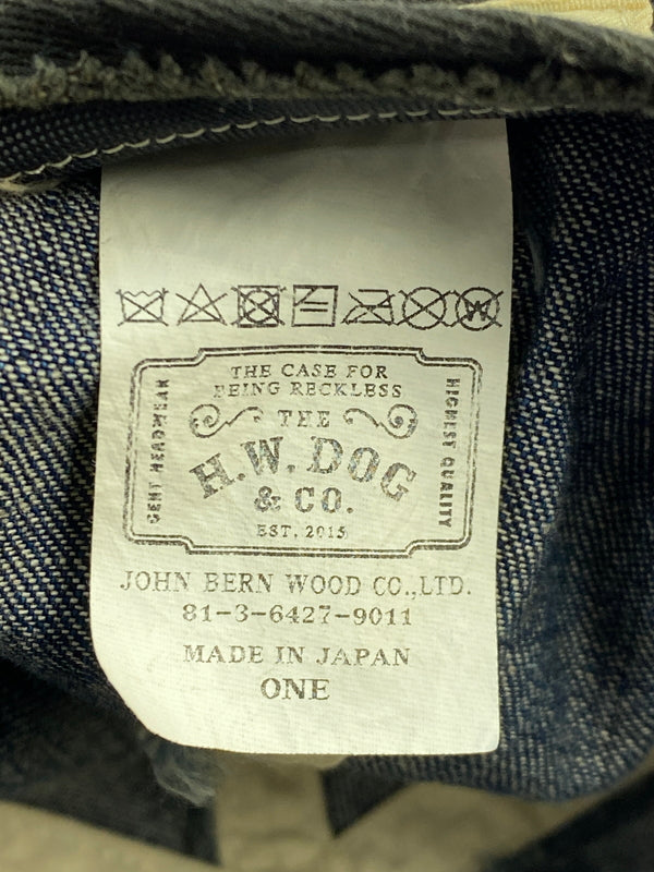 【中古品】【メンズ/レディース】 THE H.W.DOG&CO ザ エイチダブリュードッグアンドコー VINTAGE DENIM ROLL CAP ヴィンテージ デニム ロールキャップ 帽子 つば無し 185-261025-em-08-min サイズ：ONE SIZE カラー：インディゴブルー 万代Net店