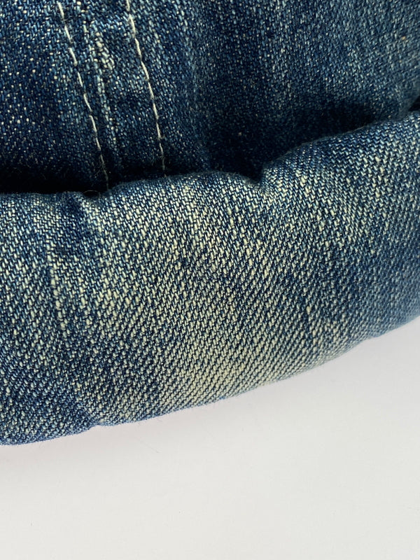 【中古品】【メンズ/レディース】 THE H.W.DOG&CO ザ エイチダブリュードッグアンドコー VINTAGE DENIM ROLL CAP ヴィンテージ デニム ロールキャップ 帽子 つば無し 185-261025-em-08-min サイズ：ONE SIZE カラー：インディゴブルー 万代Net店