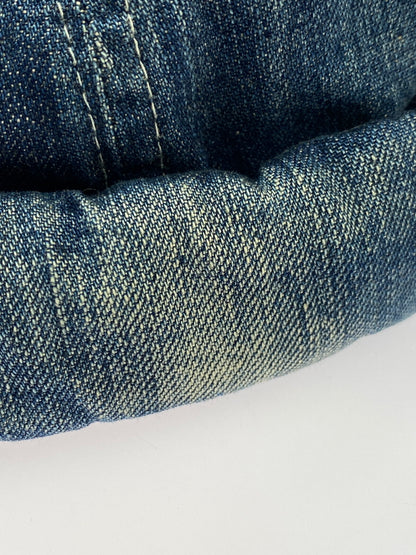 【中古品】【メンズ/レディース】 THE H.W.DOG&CO ザ エイチダブリュードッグアンドコー VINTAGE DENIM ROLL CAP ヴィンテージ デニム ロールキャップ 帽子 つば無し 185-261025-em-08-min サイズ：ONE SIZE カラー：インディゴブルー 万代Net店